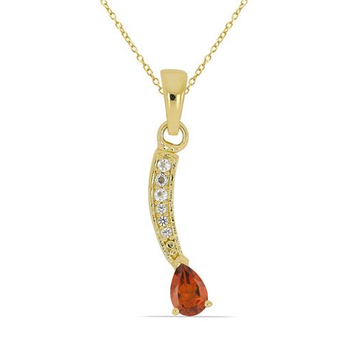 BUY 925 SILVER NATURAL MADEIRA CITRINE GEMSTONE CLASSIC  PENDANT